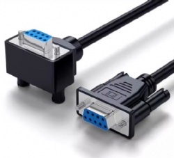 DB9 cable straight female to male and female angle