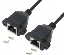 RJ45 Female to Female Panel Mount Cable